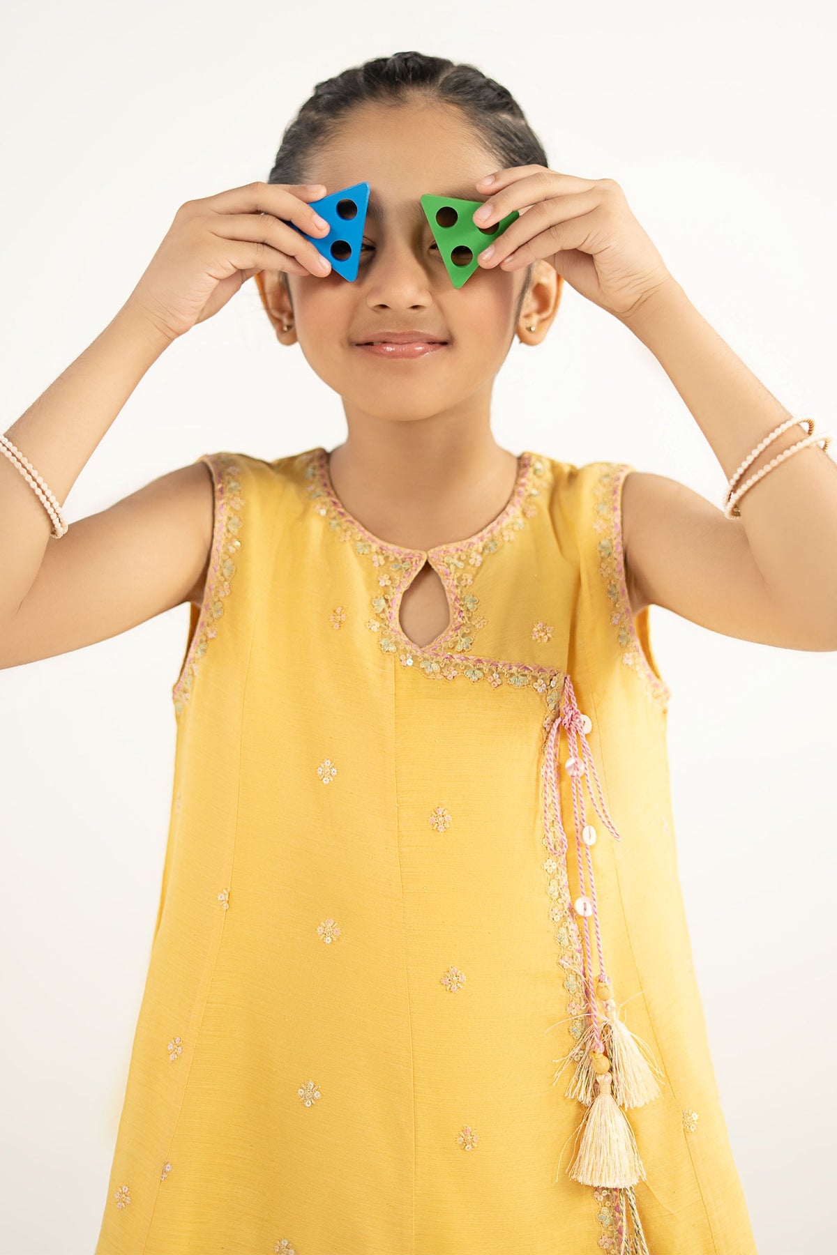 3 Piece Embroidered Paper Cotton Suit