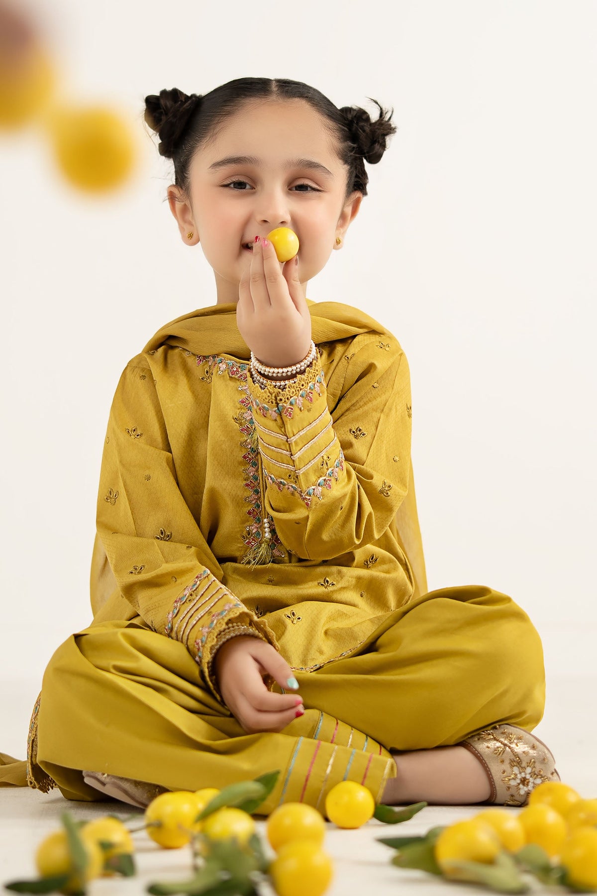 3 Piece Embroidered Dobby Lawn Suit