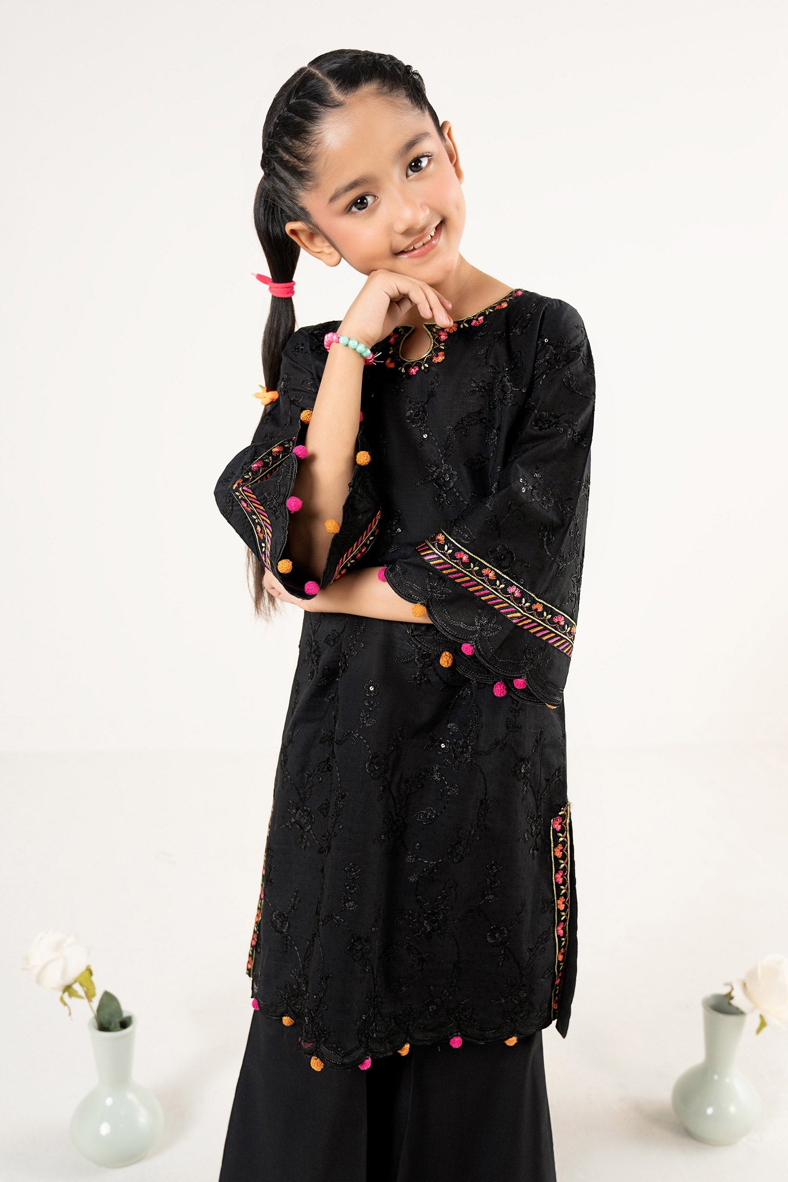 3 Piece Embroidered Dobby Lawn Suit
