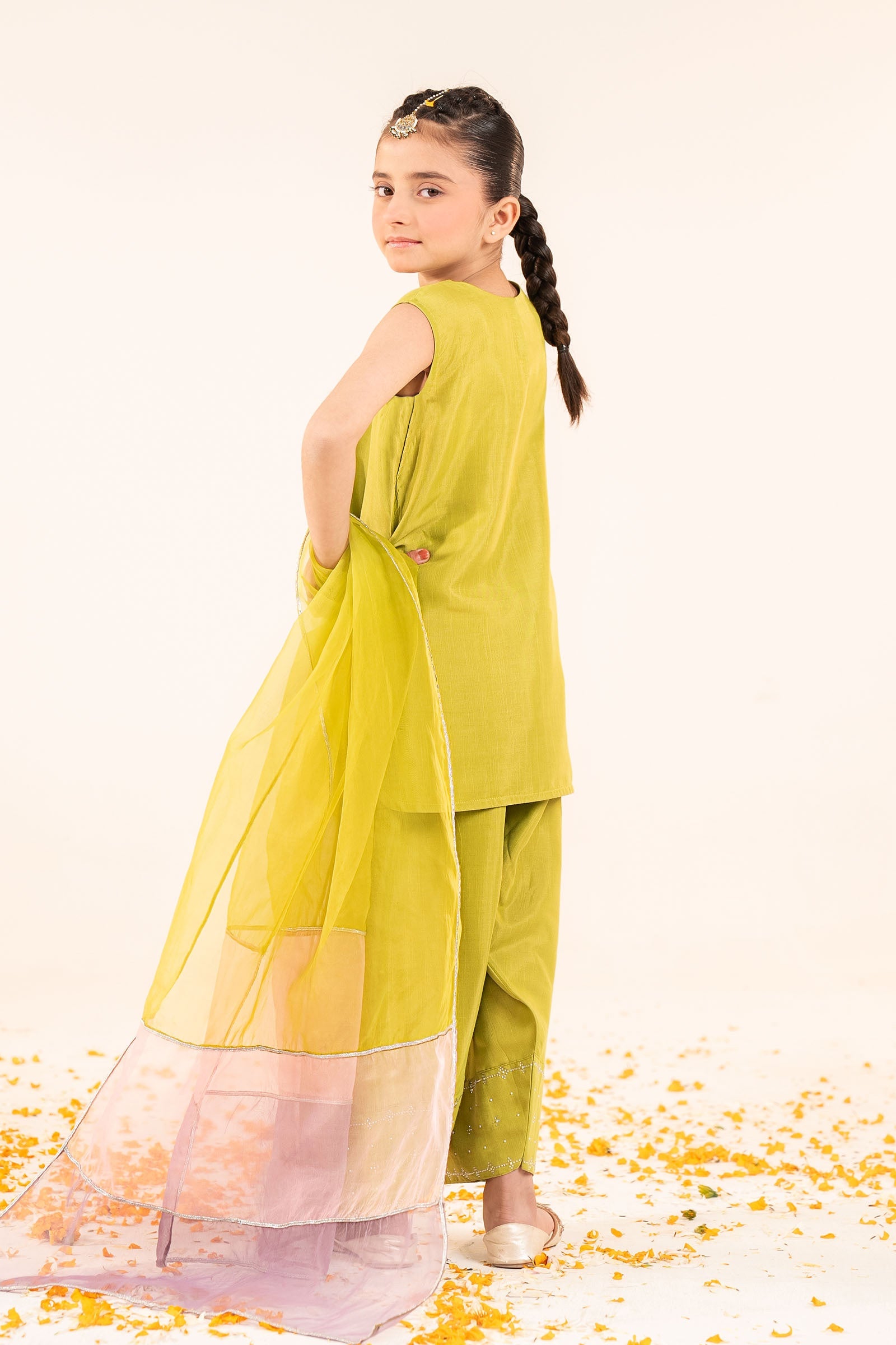 Suit Yellow Pink MKD-EF23-19