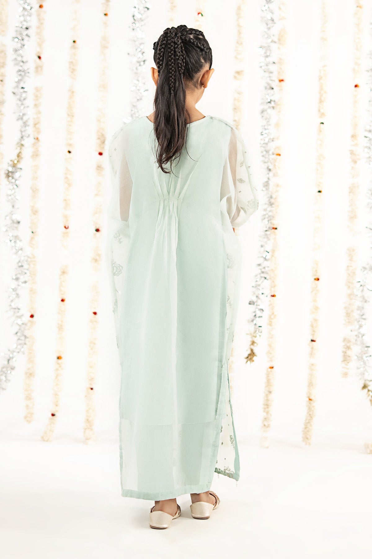 2 Piece Embroidered Organza Suit