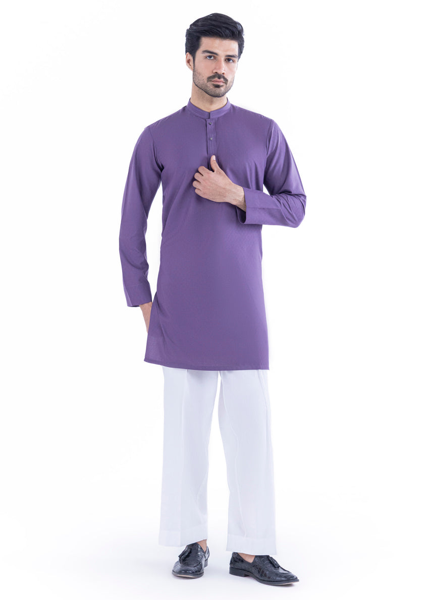 Purple-Blended-Kurta - (MP1PBW25BM9O1)