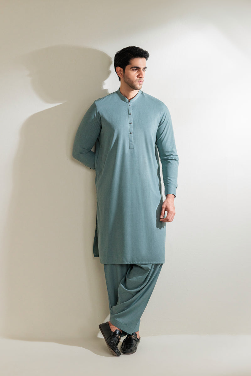 Green-Blended-Shalwar Suit - (MP2PBBS26BM4M5)