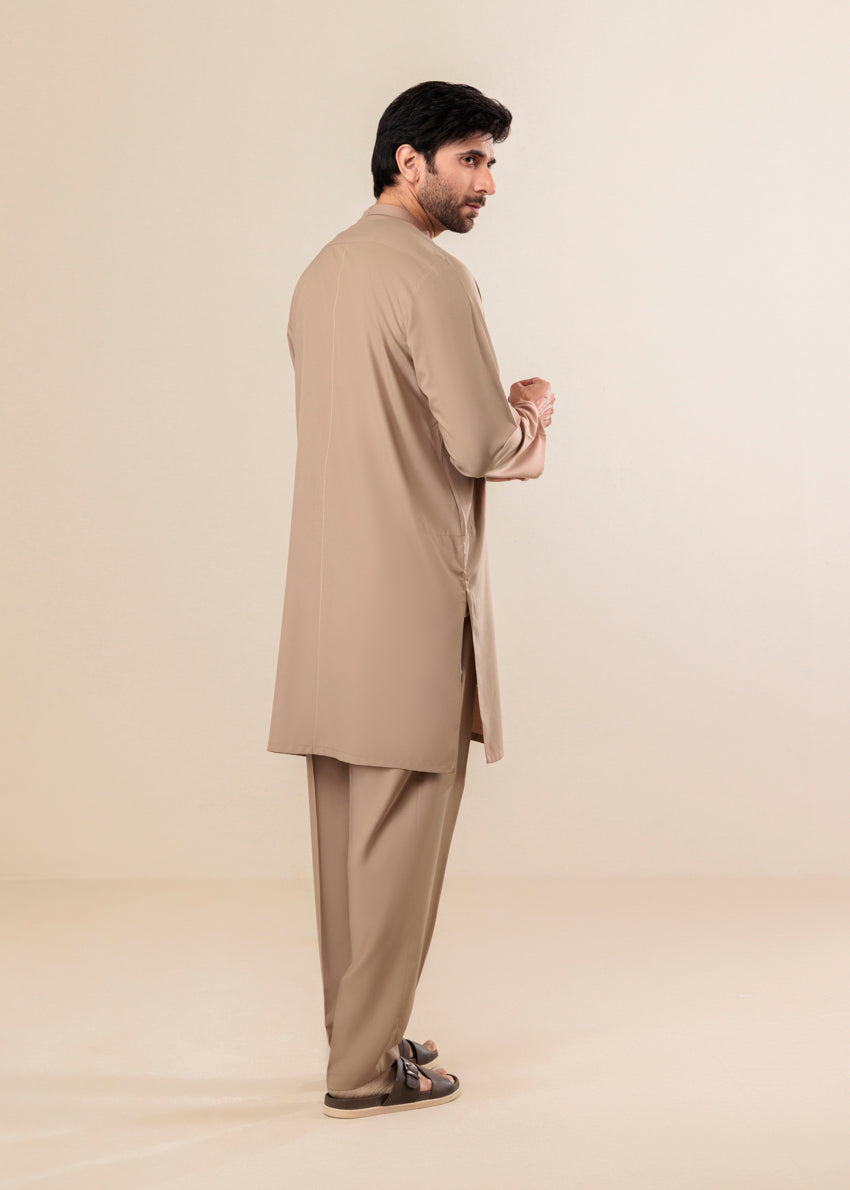 L-Brown-Blended-Kurta Trouser - (MP2PBBW25ADD15)