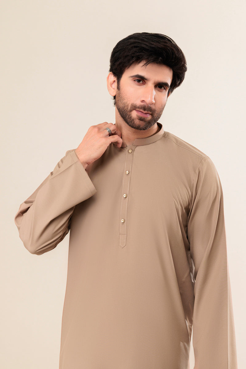 L-Brown-Blended-Kurta Trouser - (MP2PBBW25ADD15)