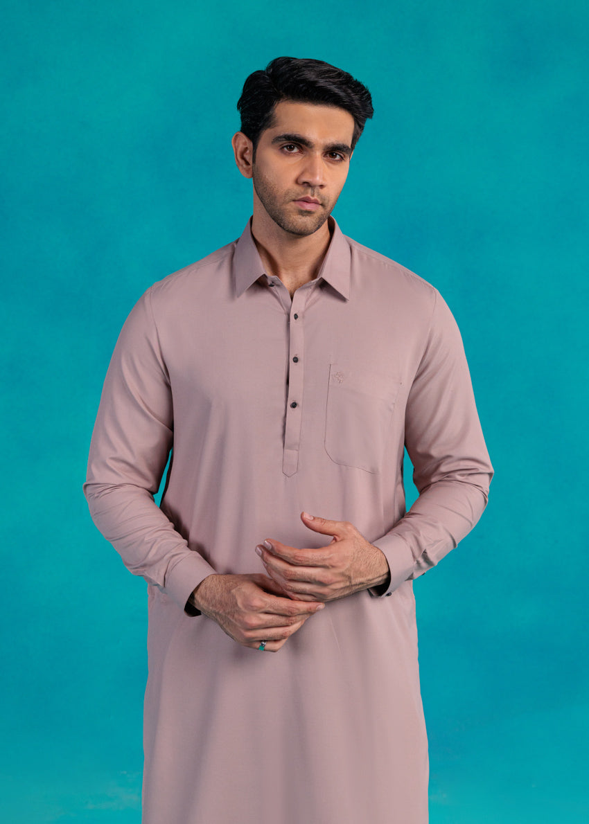 L-Mauve-Blended-Shalwar Suit - (MP2PSBW25ADN5)
