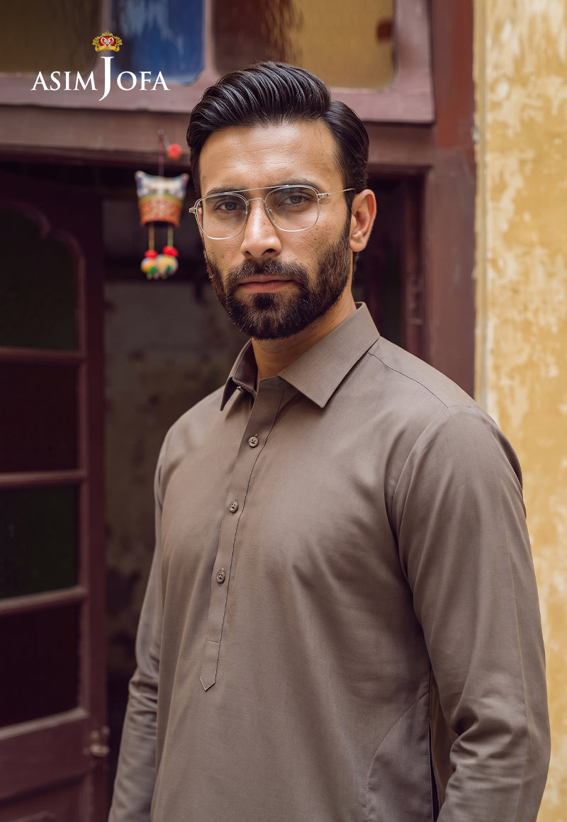 AJUBM-10 UNSTITCHED EGYPTIAN COTTON 2PC