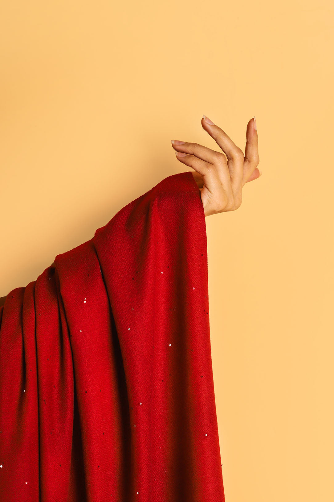 Maroon Elegance Shawl