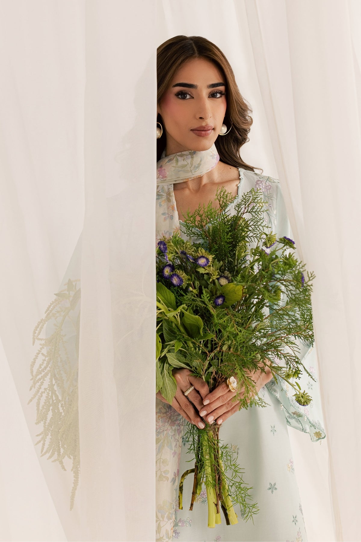 Marshmellow 3Pc - Embroidered Lawn Dress