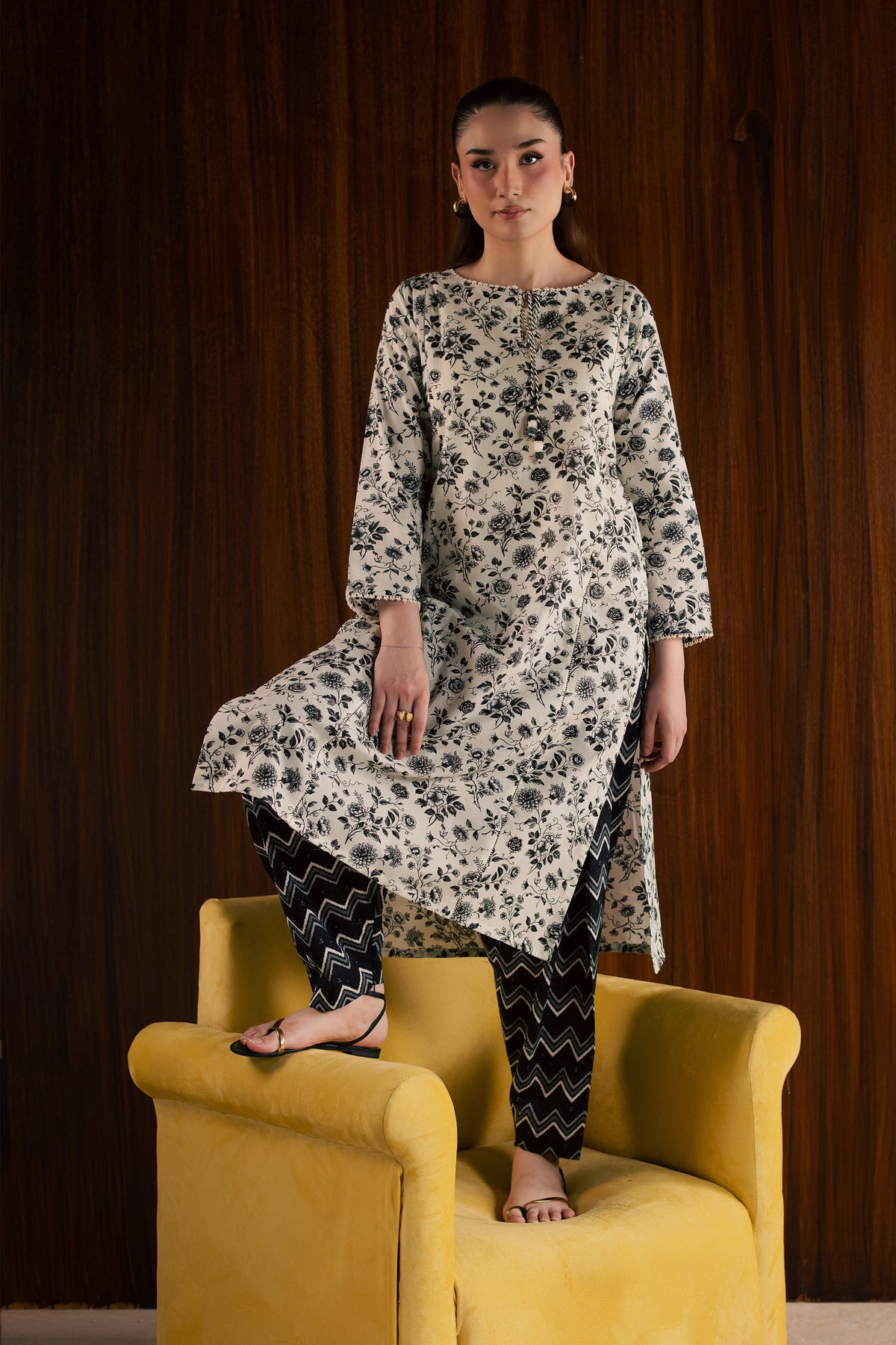 Maxton and Crocus 2Pc - Printed Lawn Dress