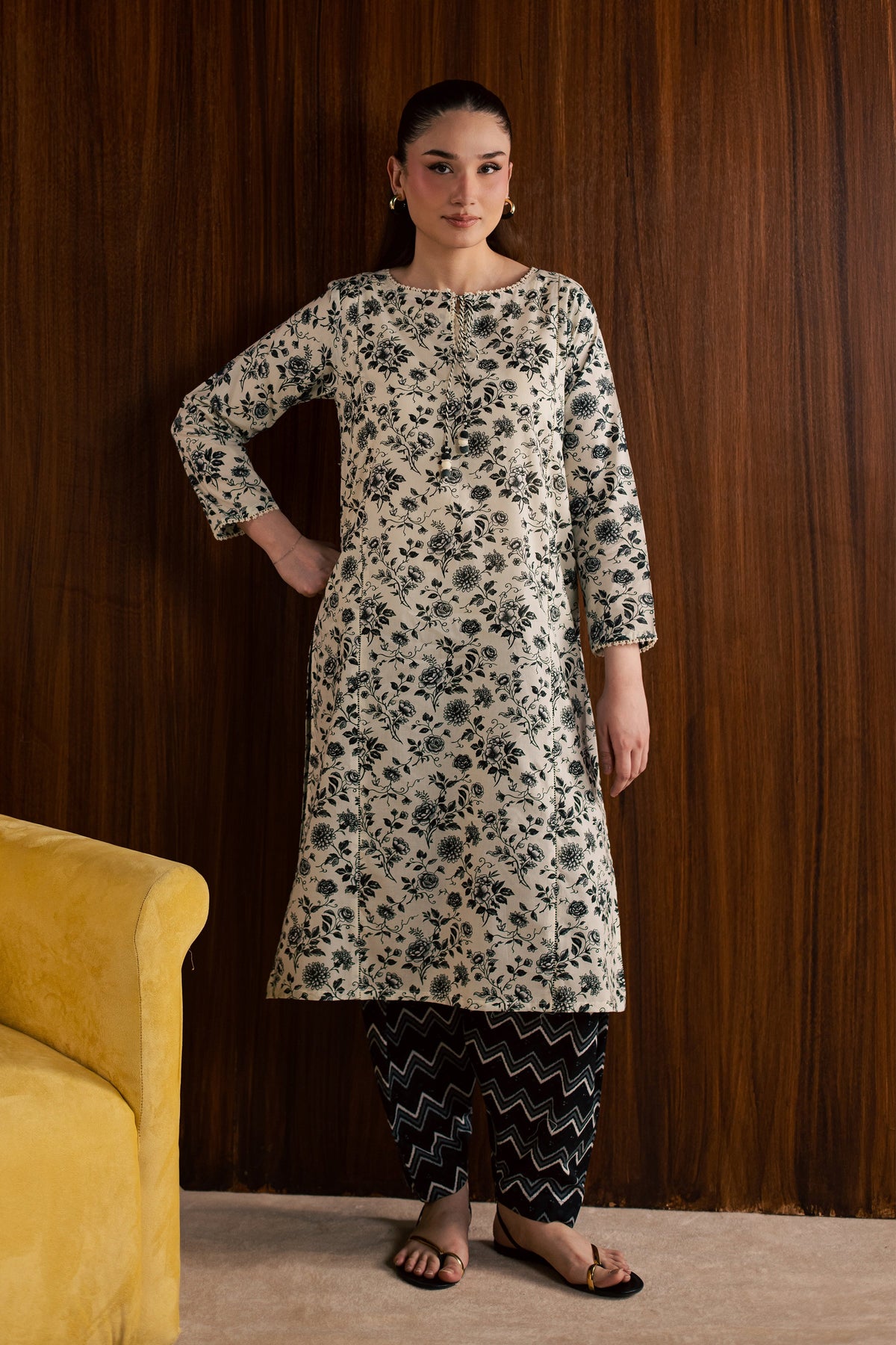 Maxton and Crocus 2Pc - Printed Lawn Dress