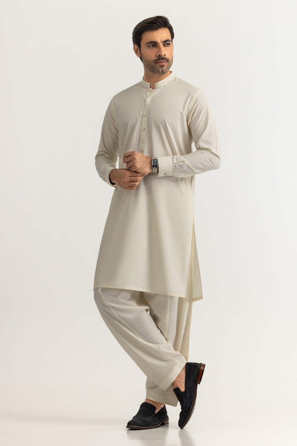 Regular Fit Embroidered Suits
