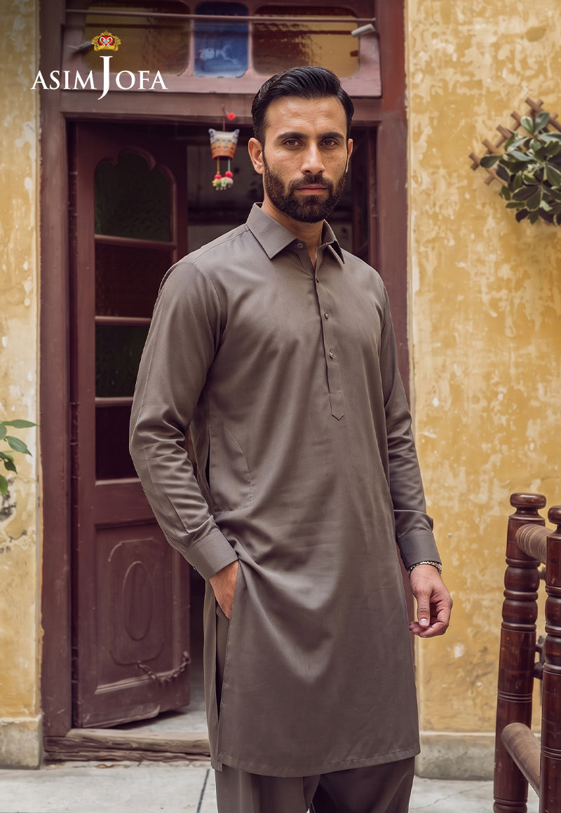 AJUBM-10 UNSTITCHED EGYPTIAN COTTON 2PC