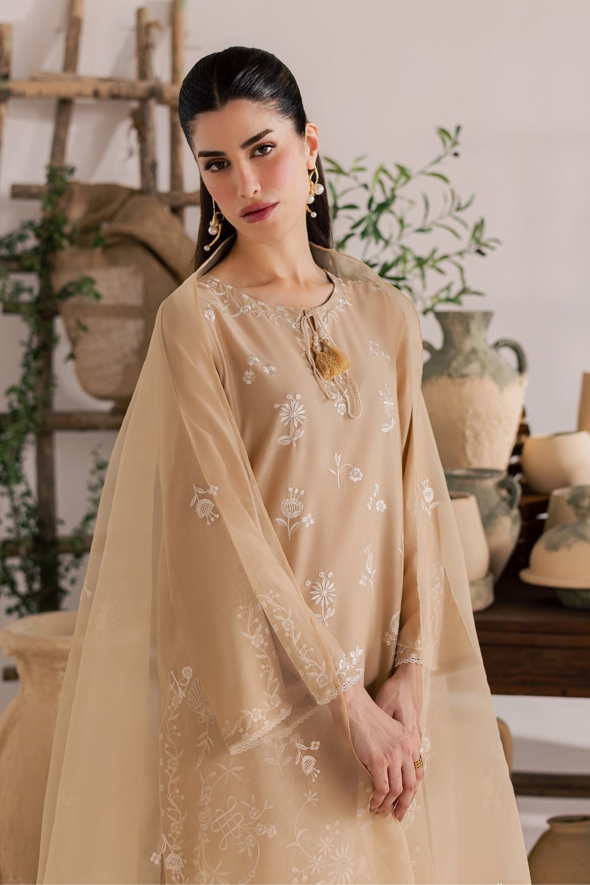 Miami 3Pc - Embroidered Lawn Dress
