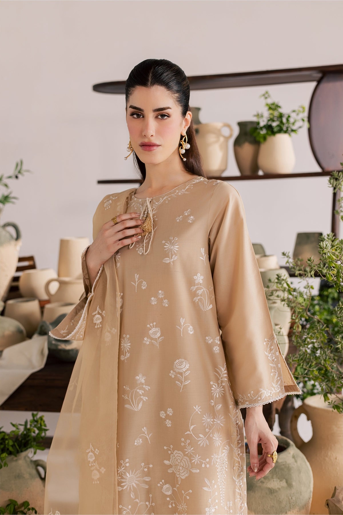 Miami 3Pc - Embroidered Lawn Dress