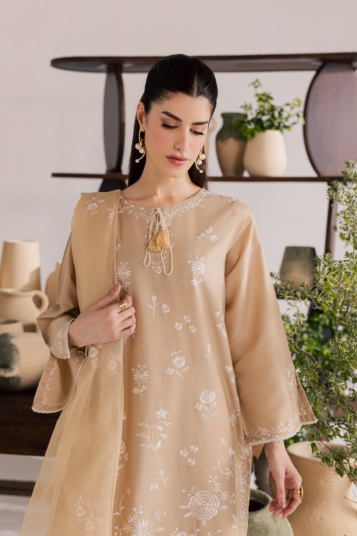 Miami 3Pc - Embroidered Lawn Dress