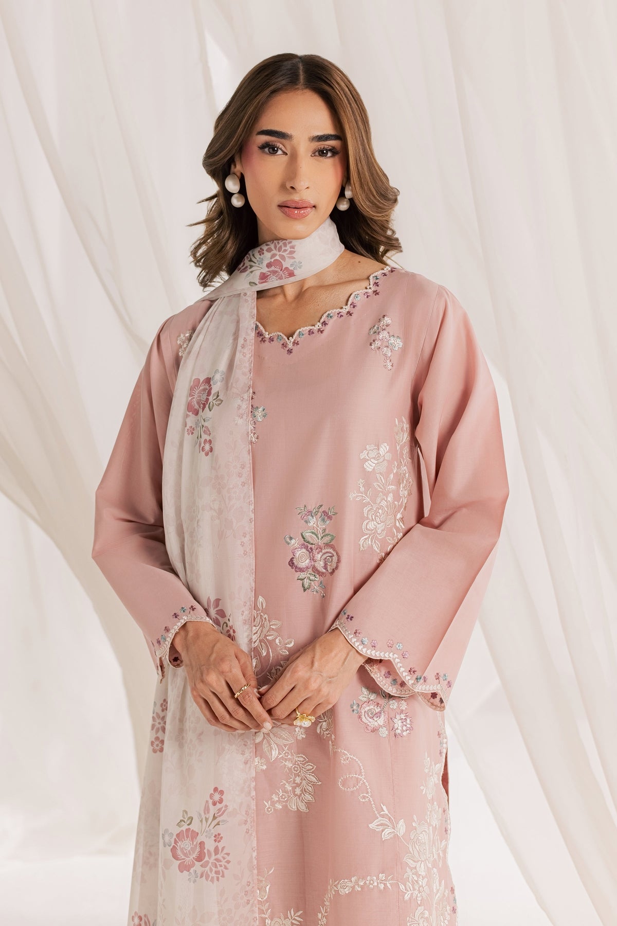 Mimoso 3Pc - Embroidered Lawn Dress