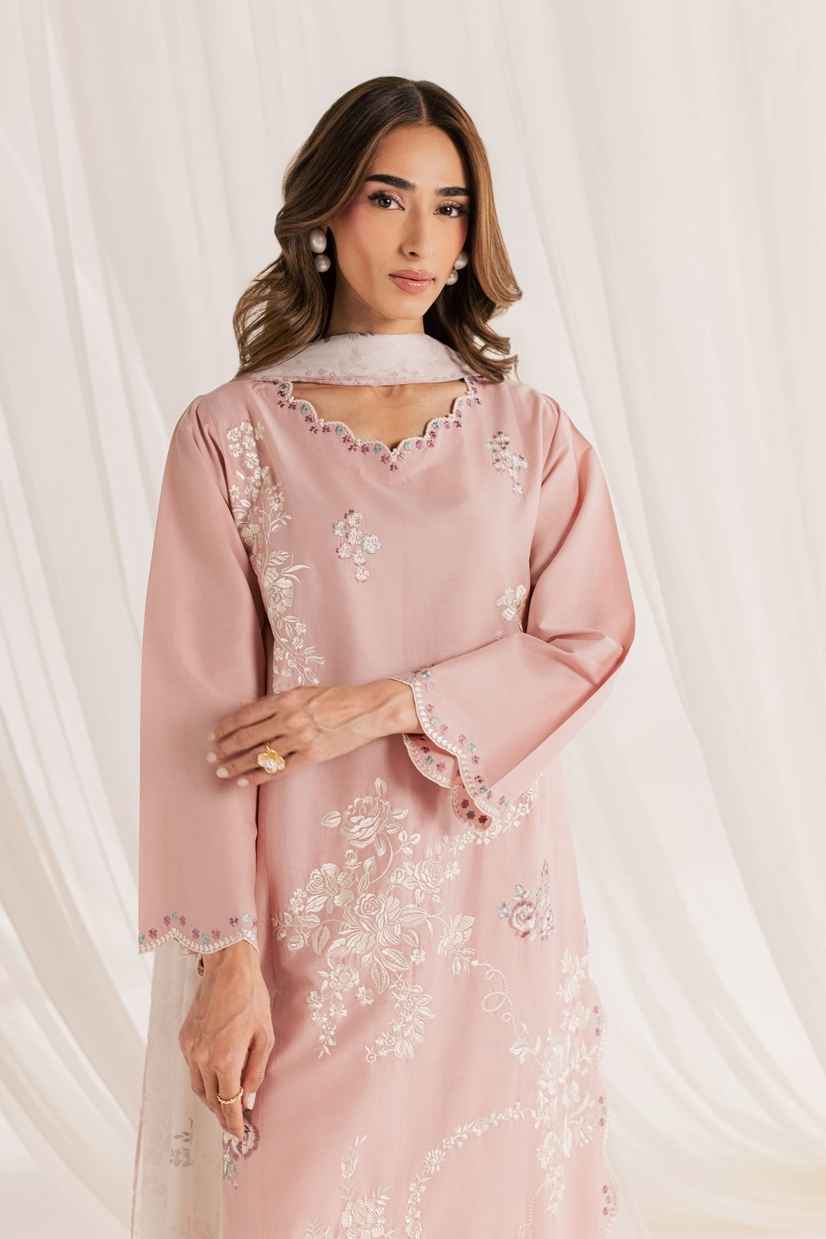 Mimoso 3Pc - Embroidered Lawn Dress