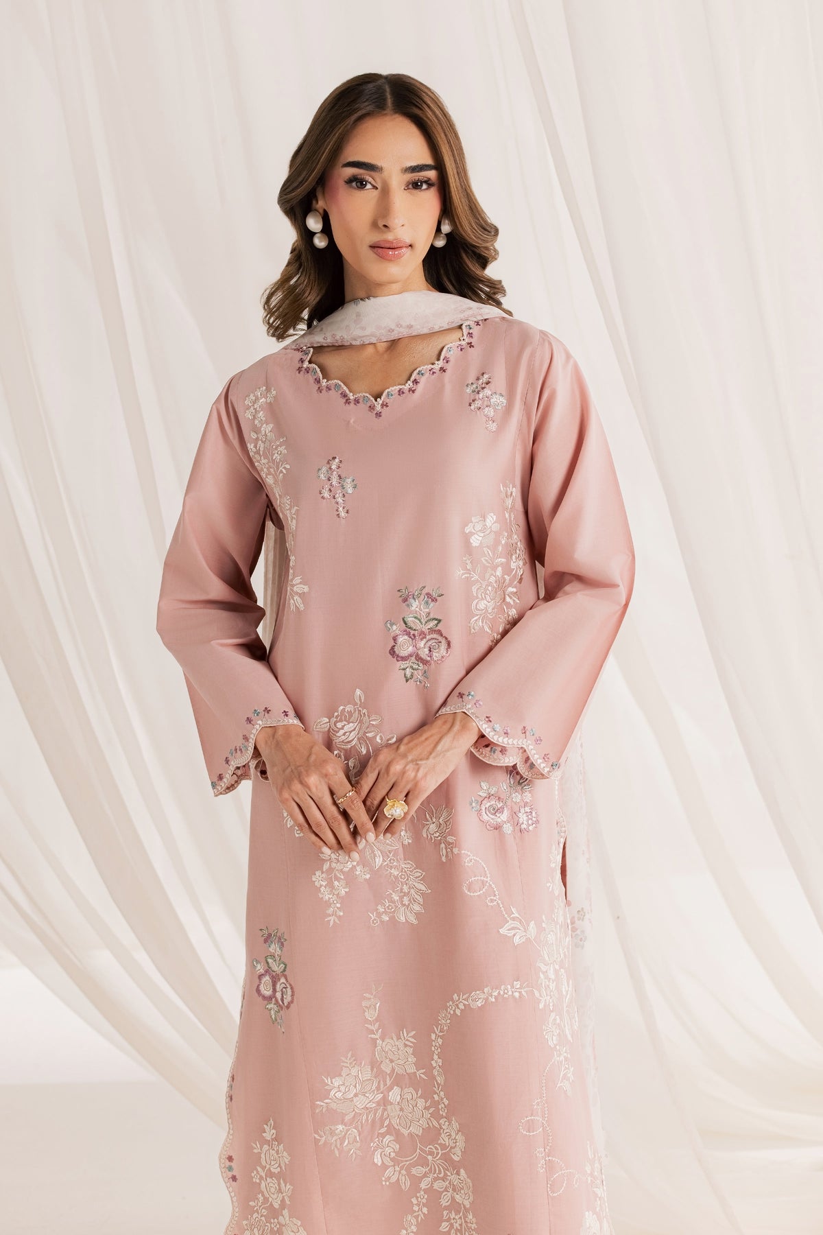 Mimoso 3Pc - Embroidered Lawn Dress