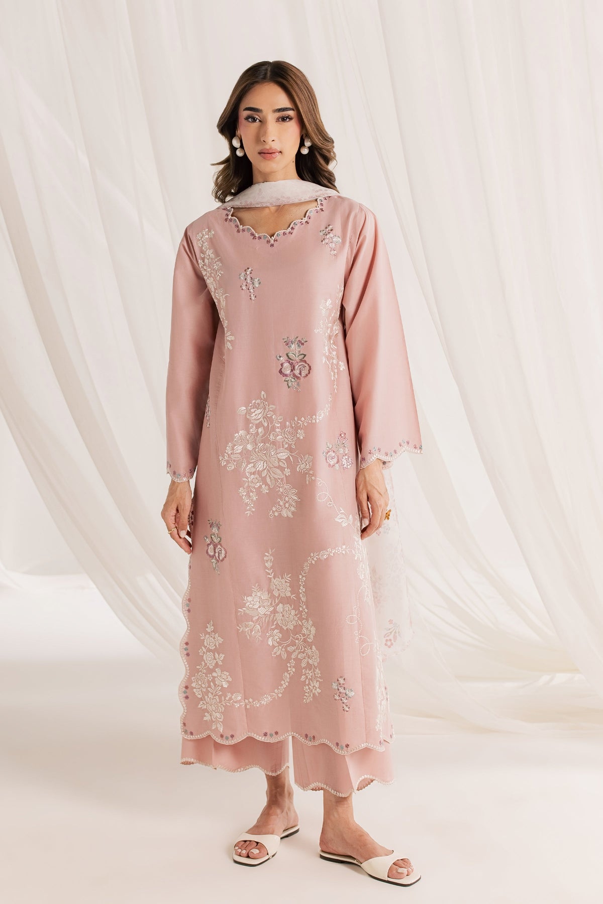 Mimoso 3Pc - Embroidered Lawn Dress
