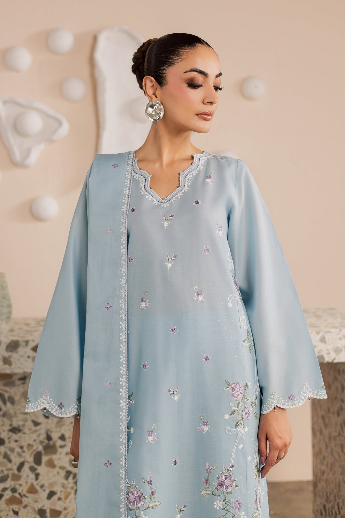 Minsk 3Pc - Embroidered Lawn Dress