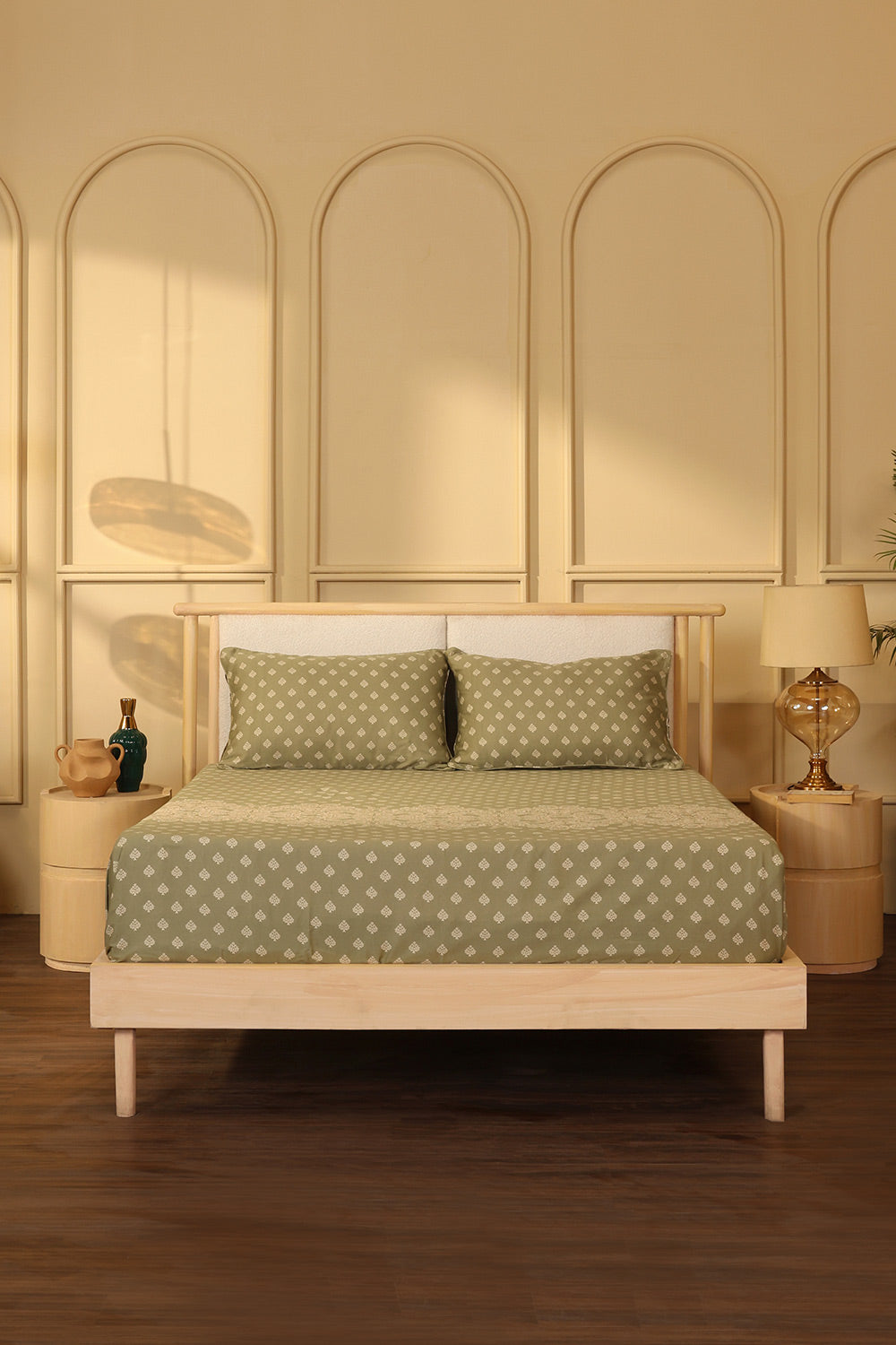Misty Green Bed Sheet Set
