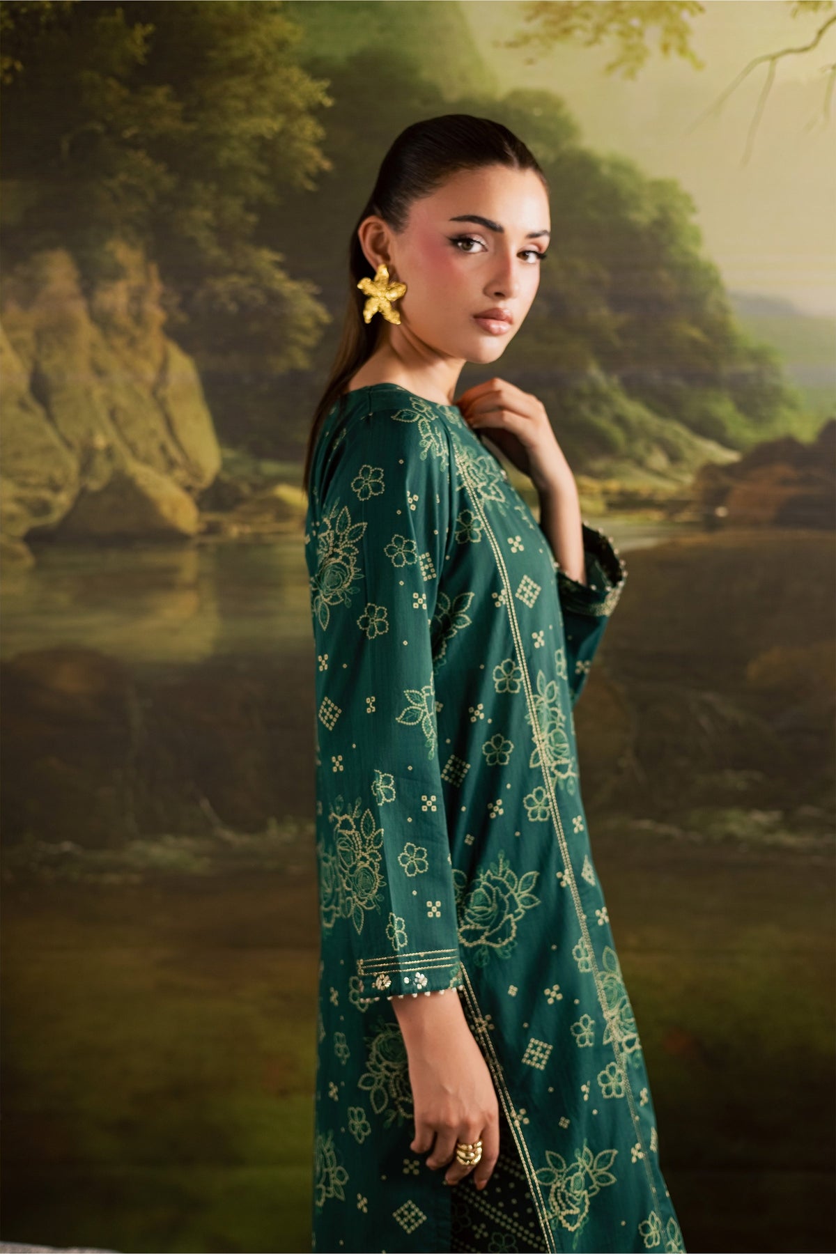 Moonsoon 2Pc - Printed Lawn Dress