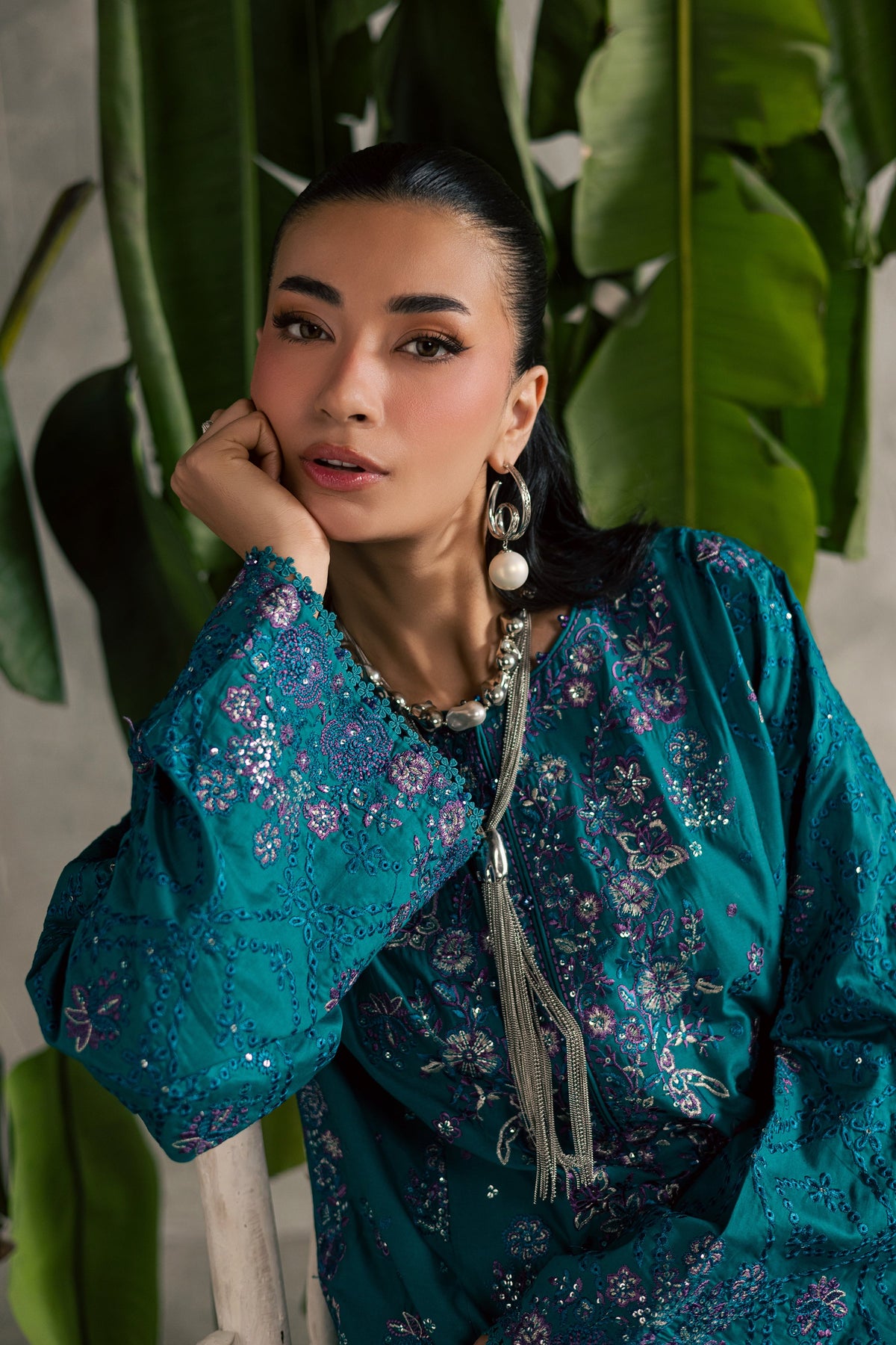 Moonwillow 2Pc - Festive Embroidered Lawn