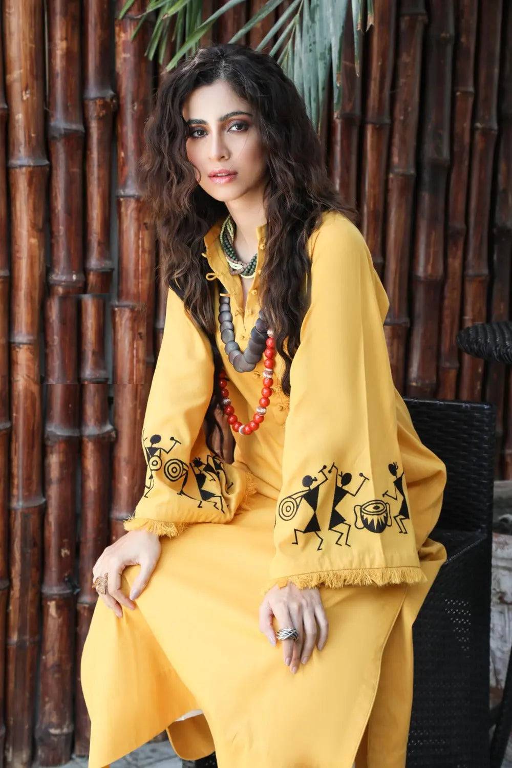 African Jacket - Fawn - Shesha Silk - Set