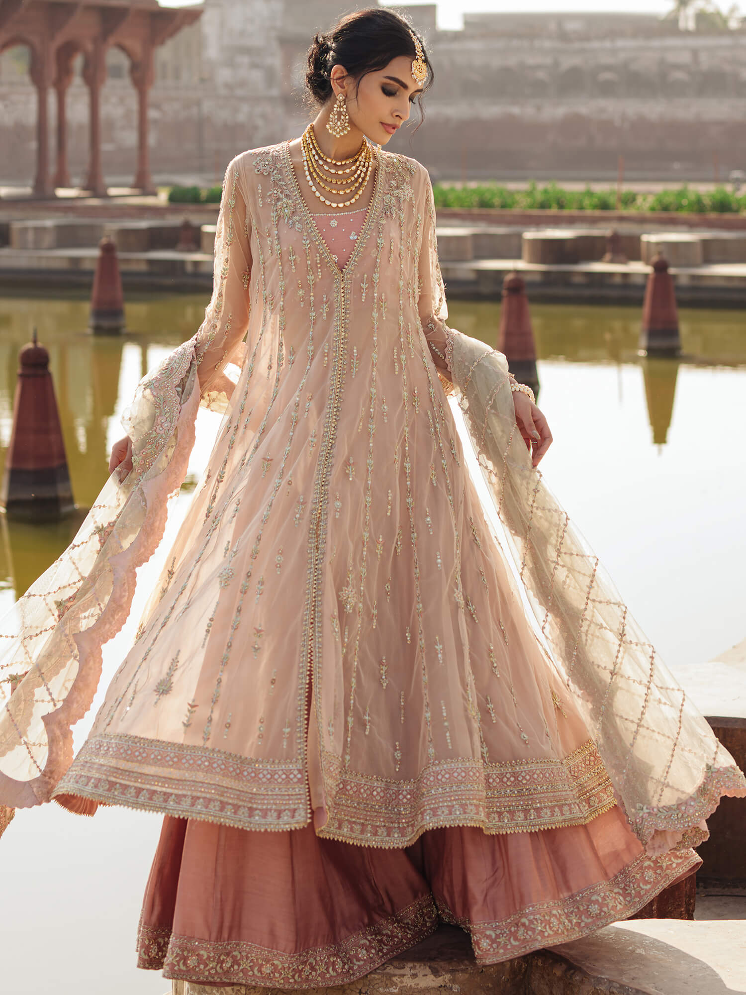 Kalidar, Blouse, Lehenga & Dupatta