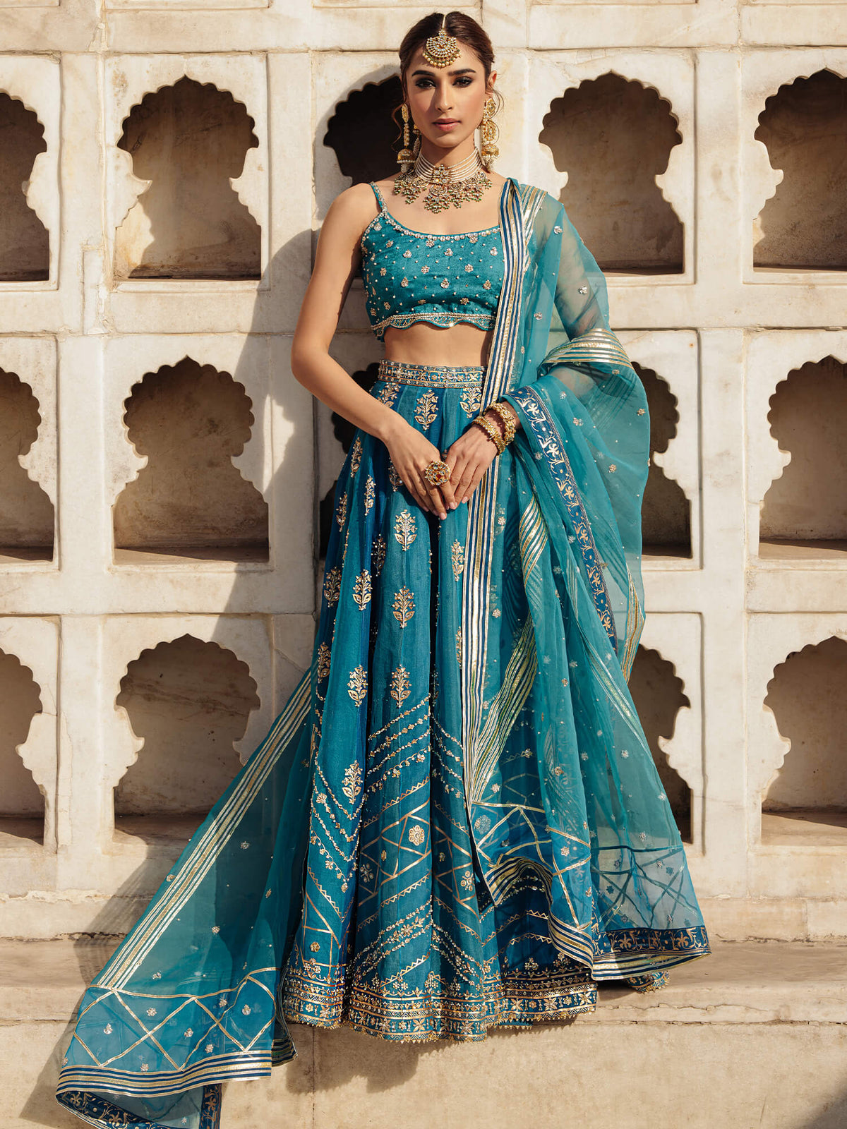 Blouse, Ghagra & Dupatta - BD999