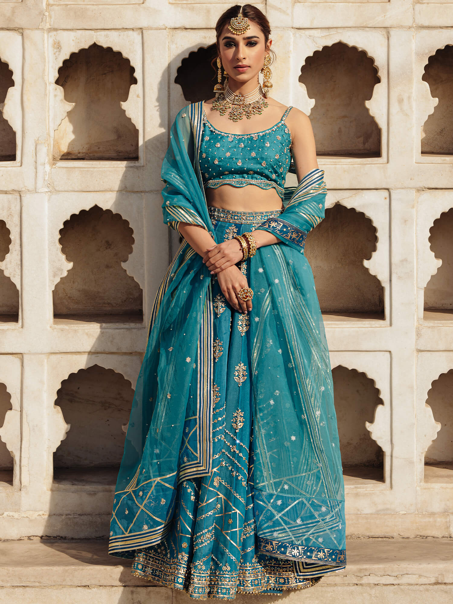 Blouse, Ghagra & Dupatta