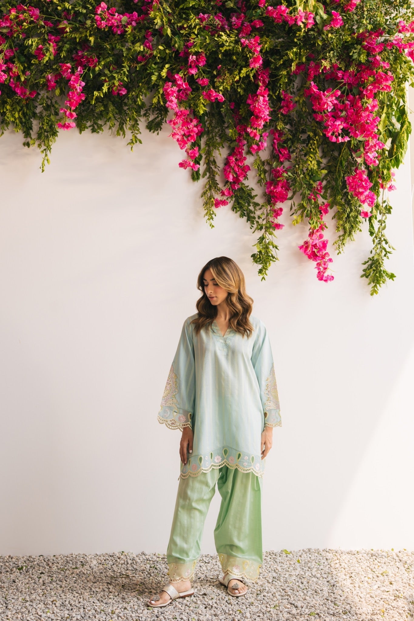 Blue Pineapple Matching Set