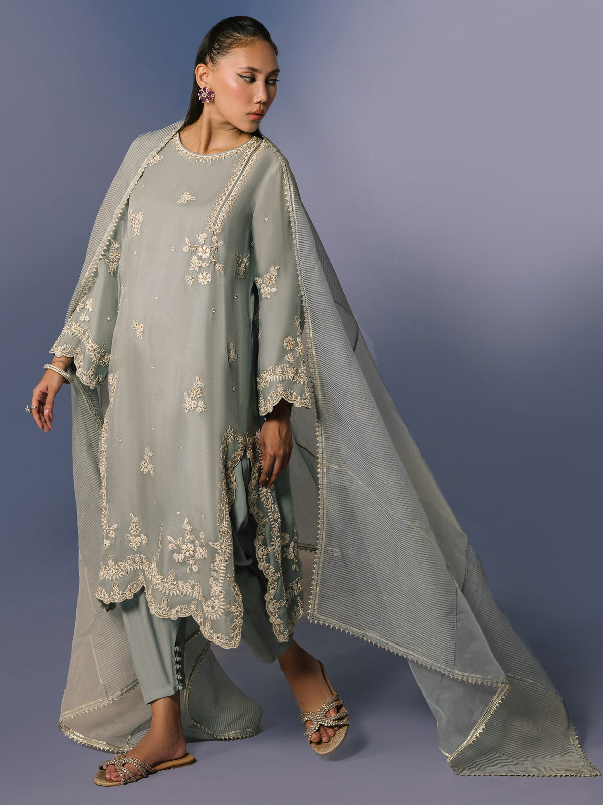 Alisha, Skinny Shalwar & Dupatta