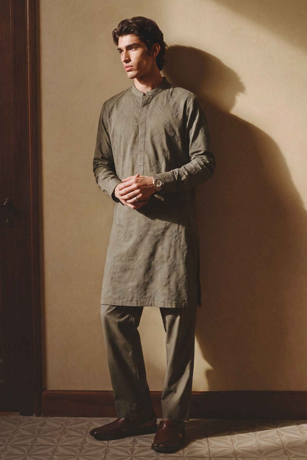 2 Piece - Embroidered Suit - NLWS26-25