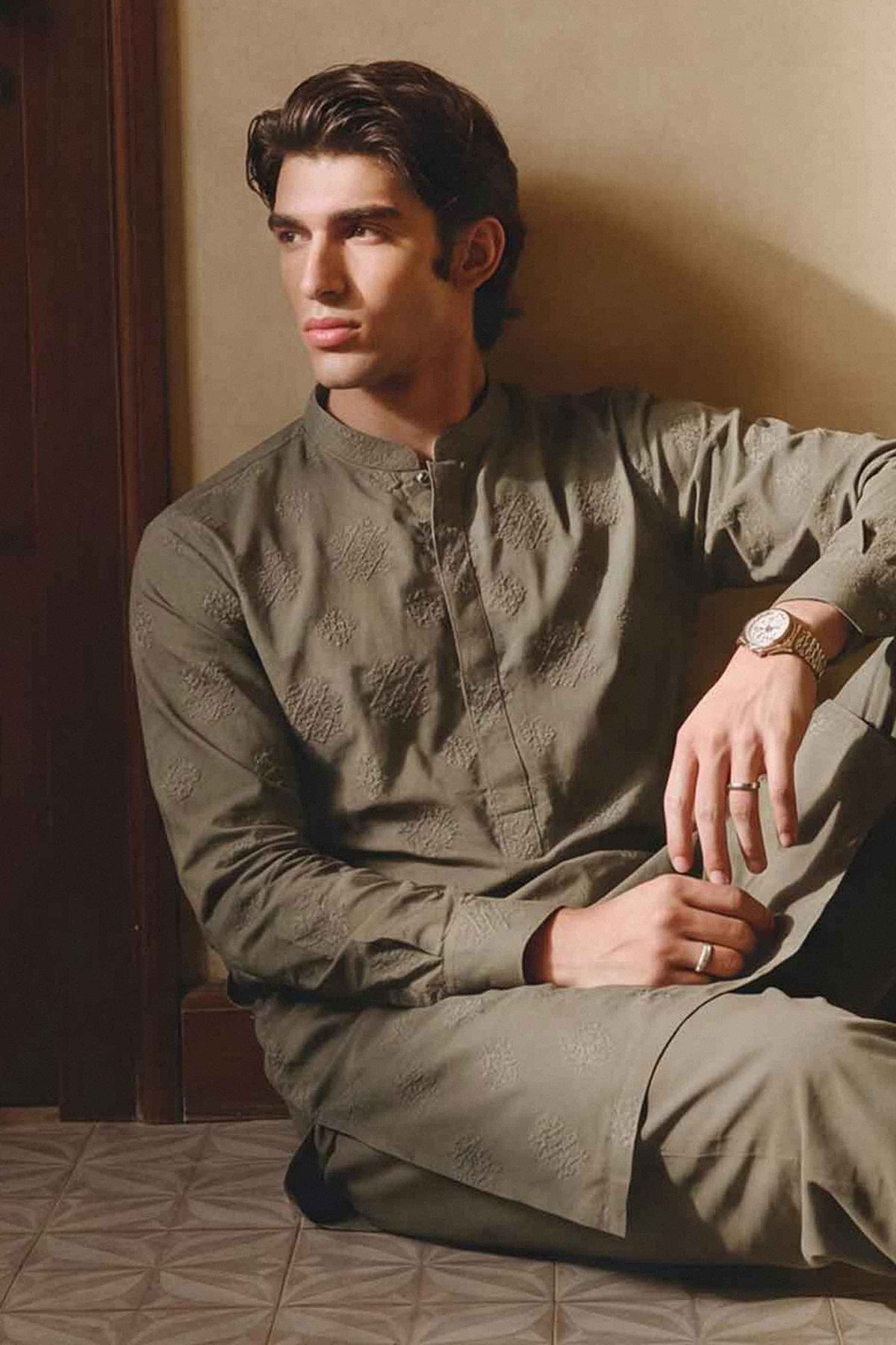 2 Piece - Embroidered Suit - NLWS26-25