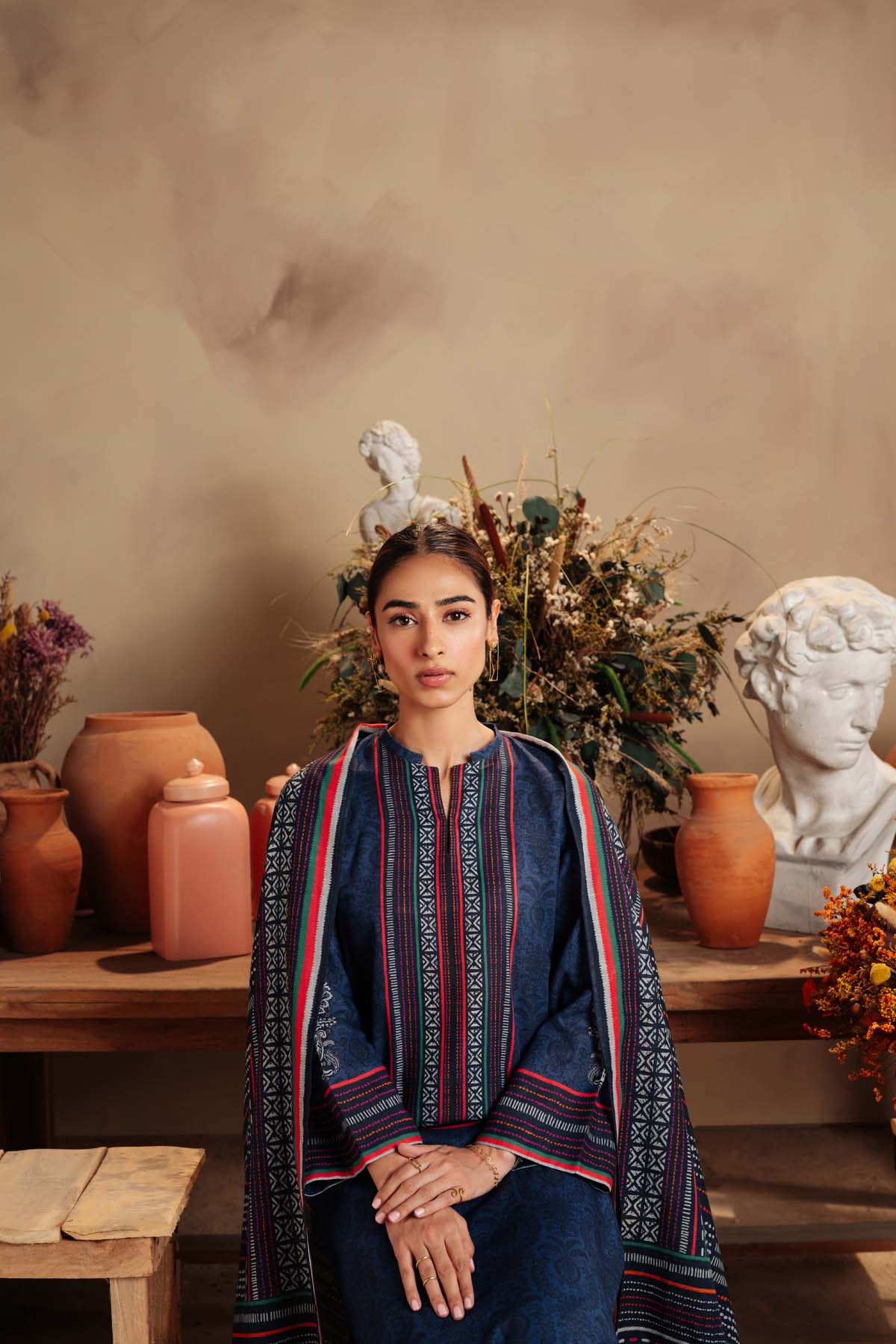 Printed Khaddar 3 Piece