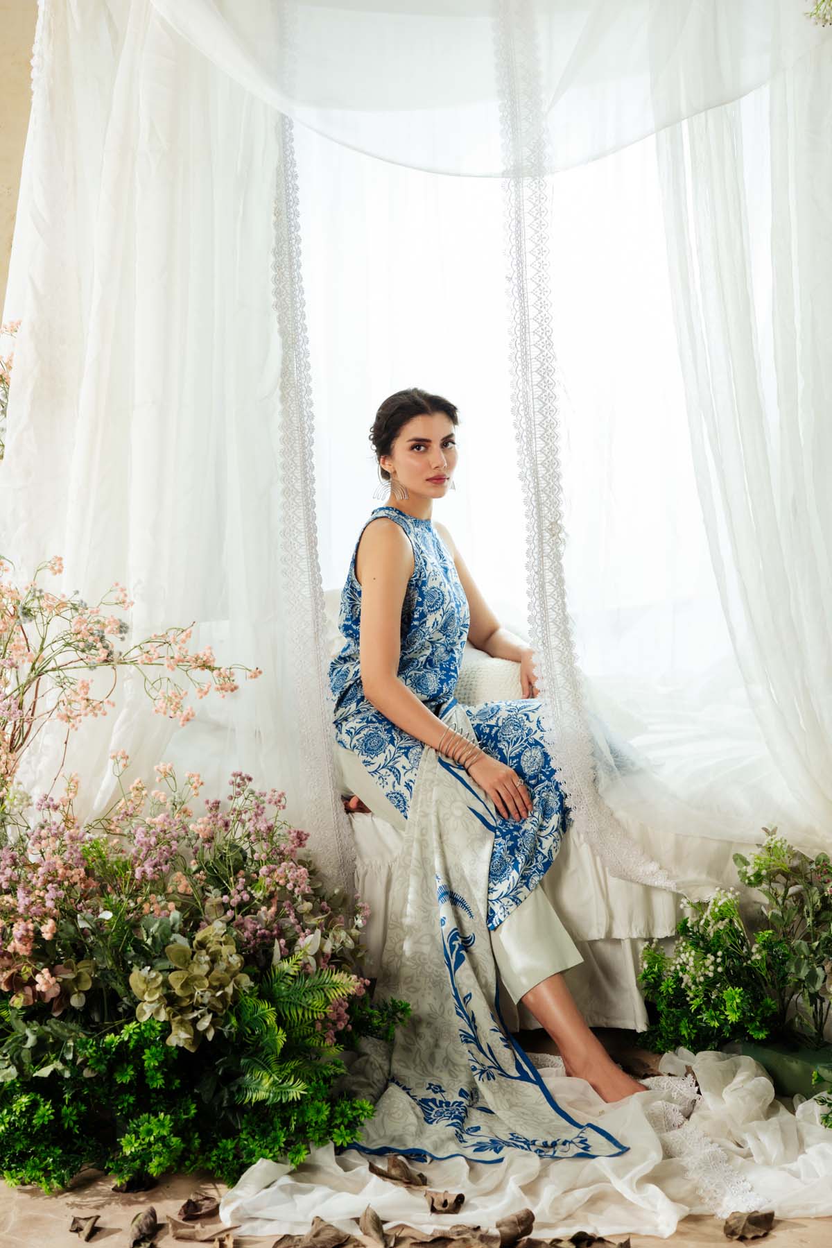 Printed Viscose Crepe 3 Piece