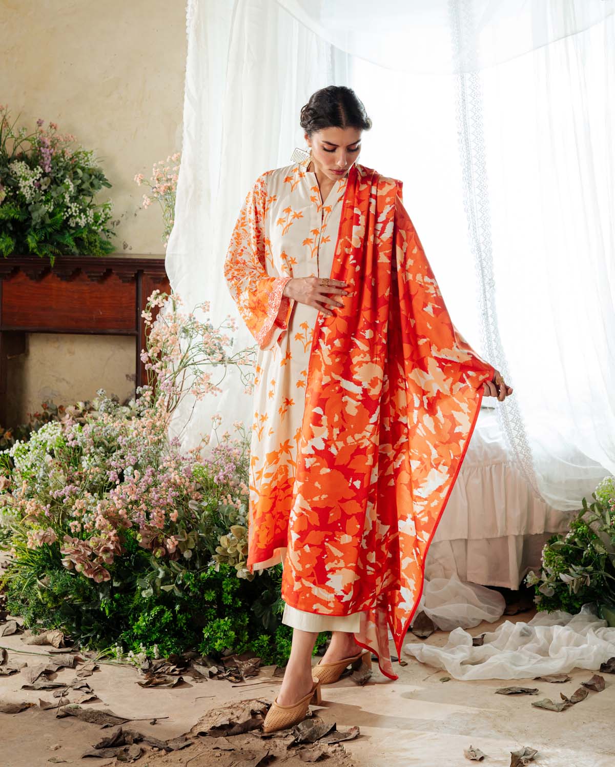 Printed Viscose Crepe 3 Piece