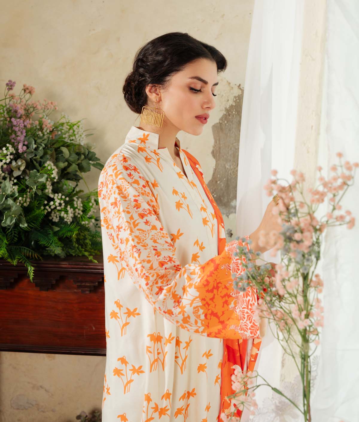 Printed Viscose Crepe 3 Piece