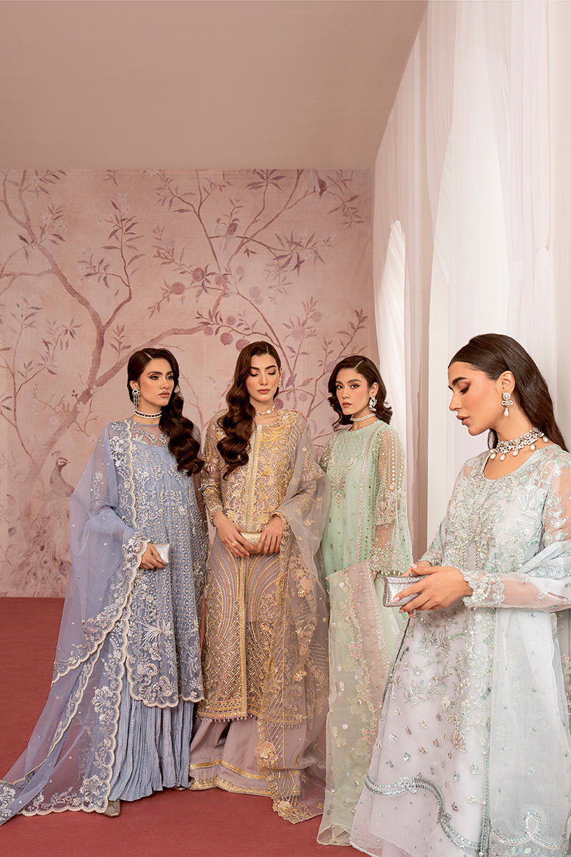 MAH-JABEEN-3PC ORGANZA EMBROIDERED PRET