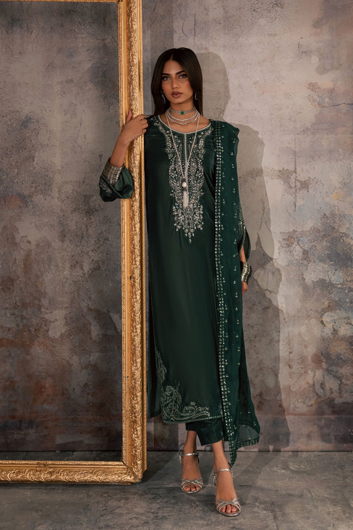 Opal 3Pc - Velvet Formal Dress