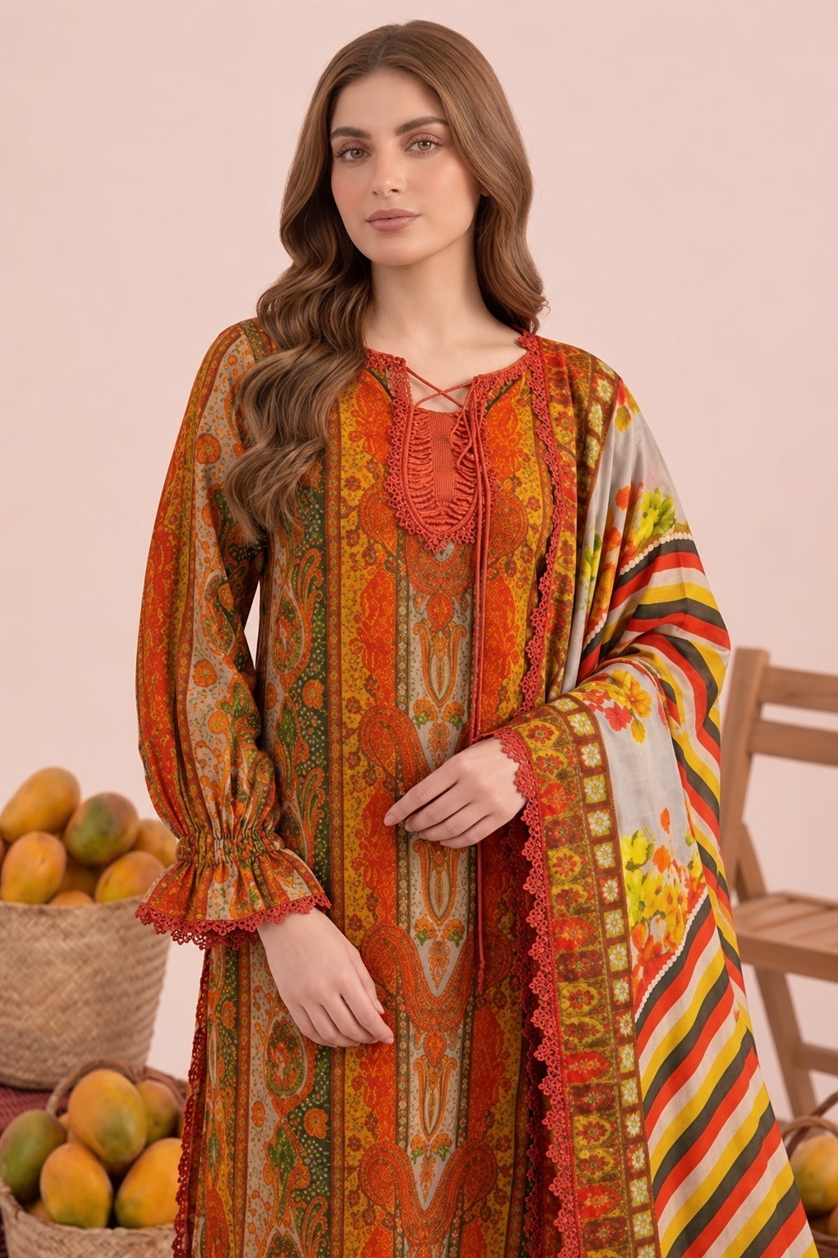 3-PC Stitched Embroidered CPM-6-237