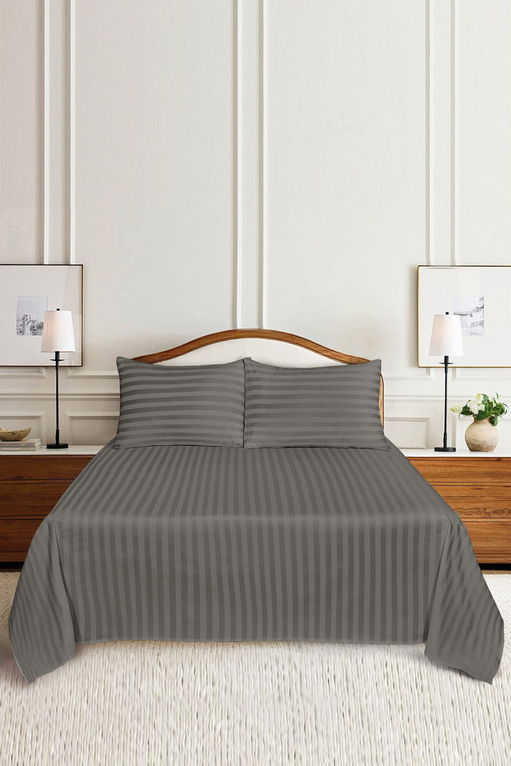 Orion Luxury Stripe Bed Sheet Set