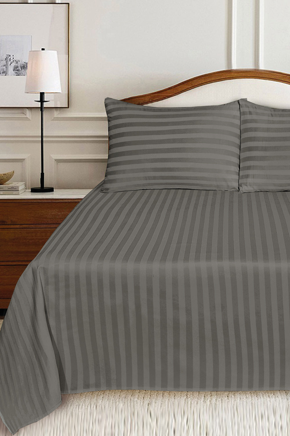 Orion Luxury Stripe Bed Sheet Set