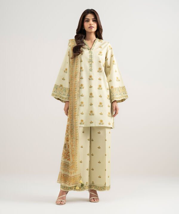 3 Piece - Printed Lawn Suit