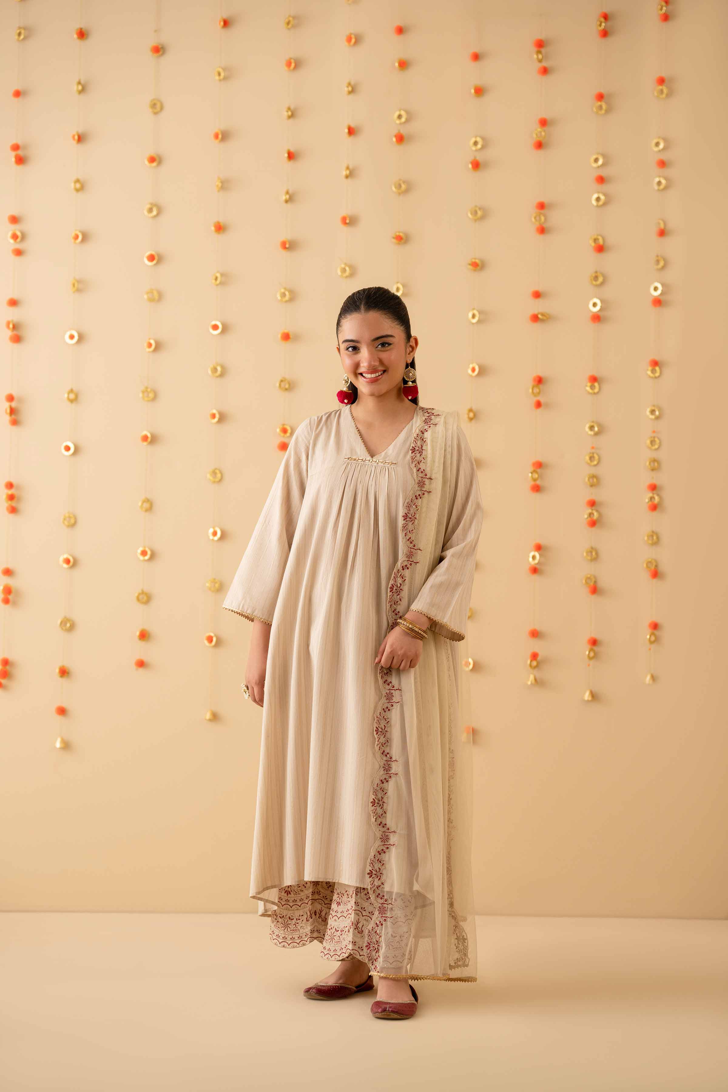 3 Piece - Embroidered Suit - PE25-135