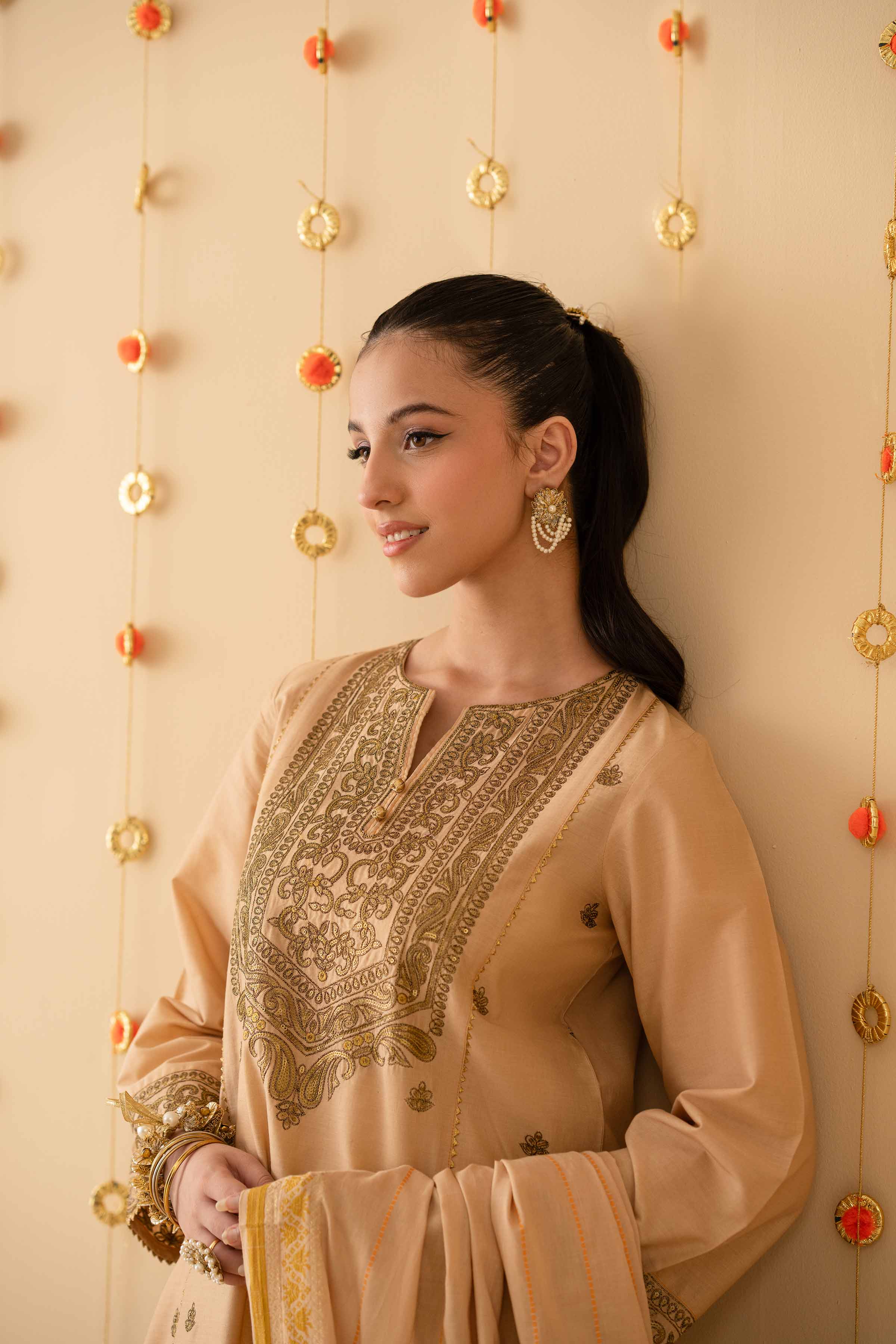 3 Piece - Embroidered Suit - PE25-184