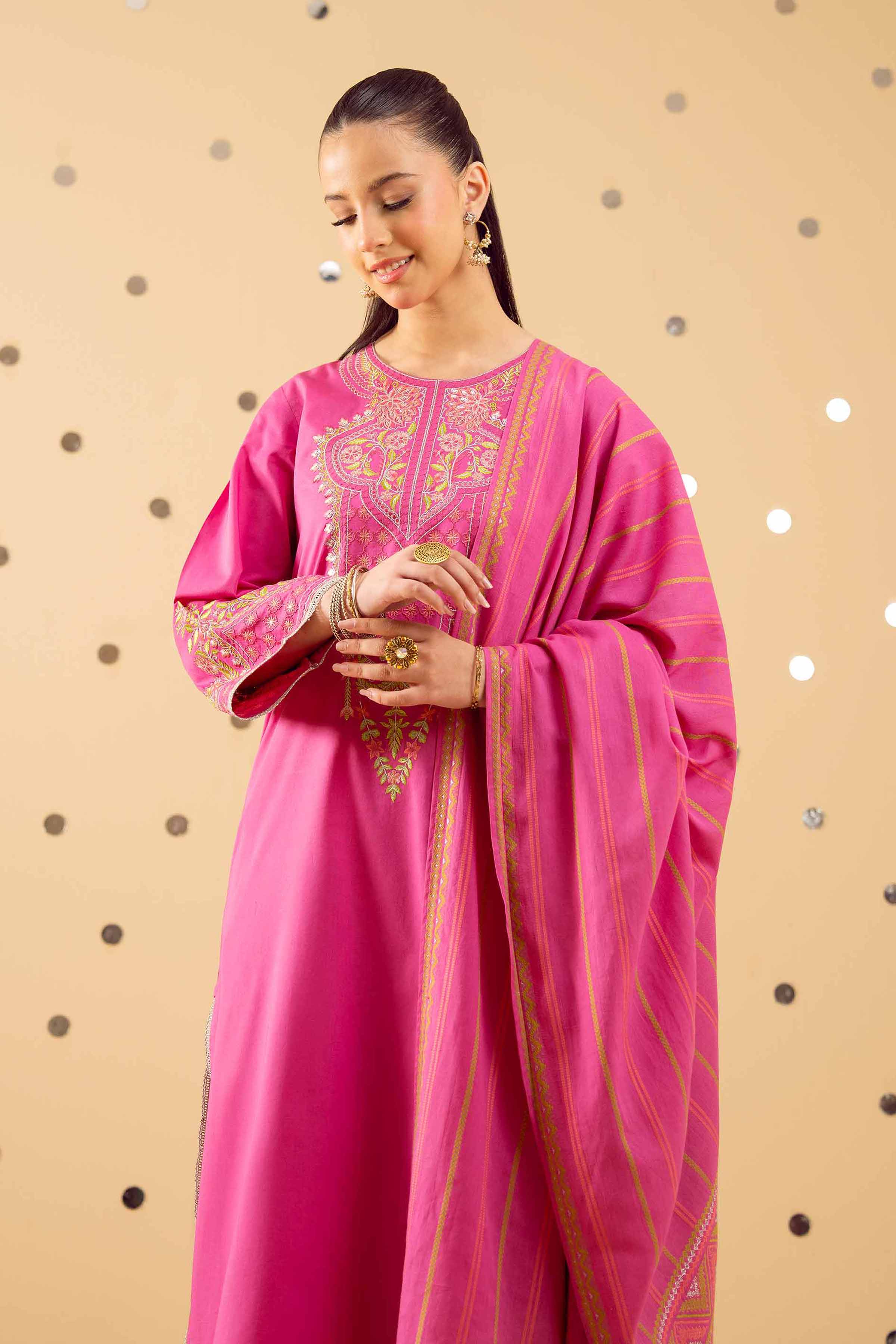 3 Piece - Embroidered Suit - PE25-371