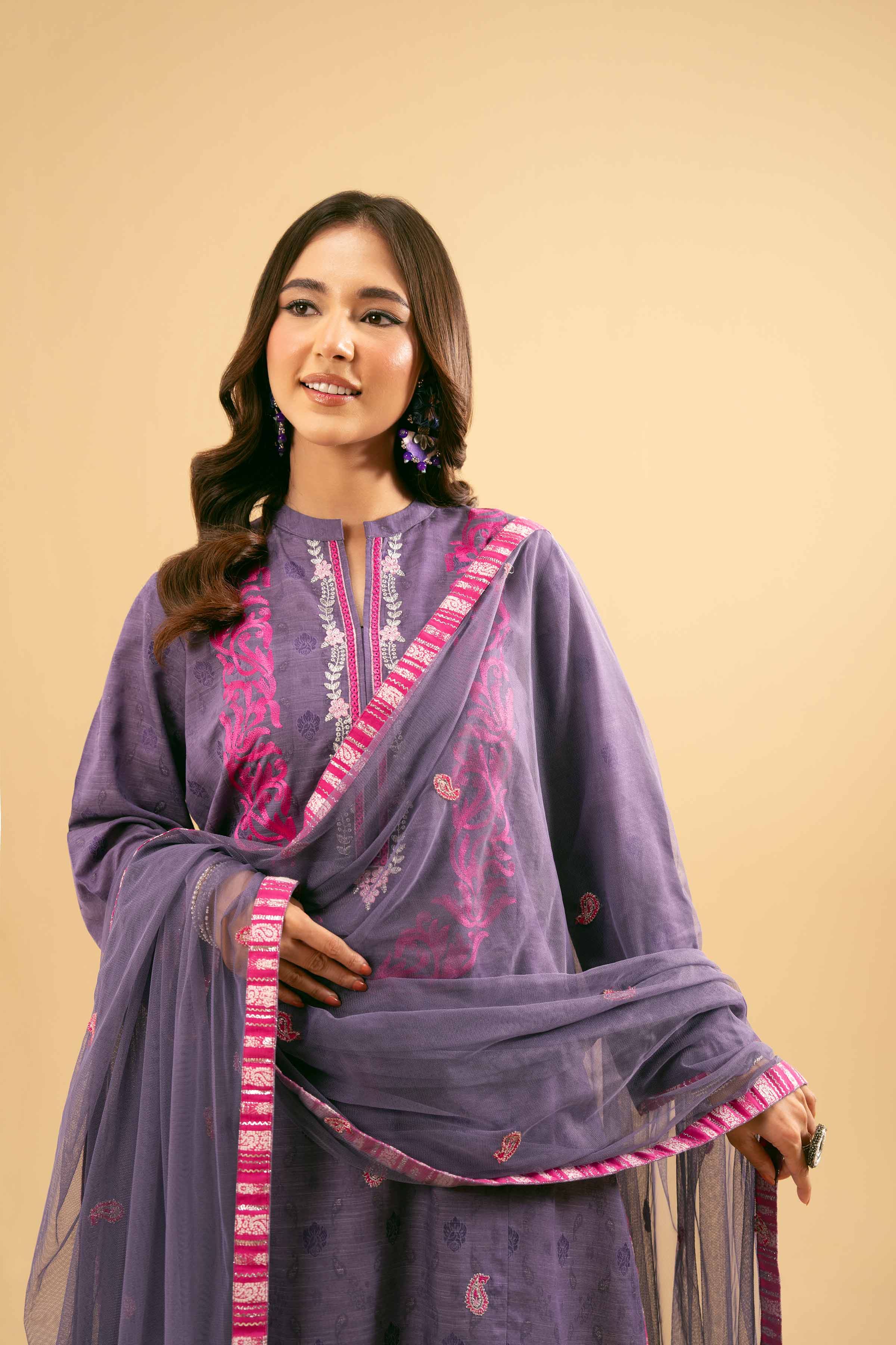 2 Piece - Embroidered Suit - PE25-471